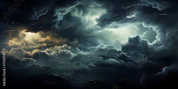 Fototapeta Sky with stormy clouds