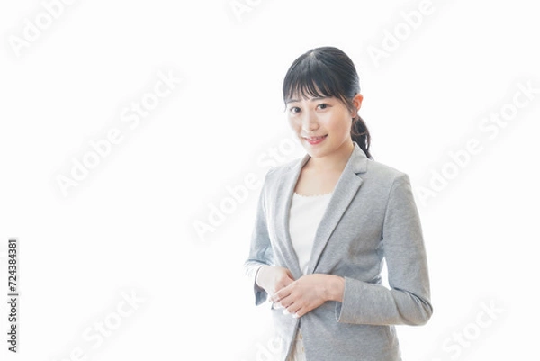 Fototapeta スーツを着た笑顔のビジネスウーマン