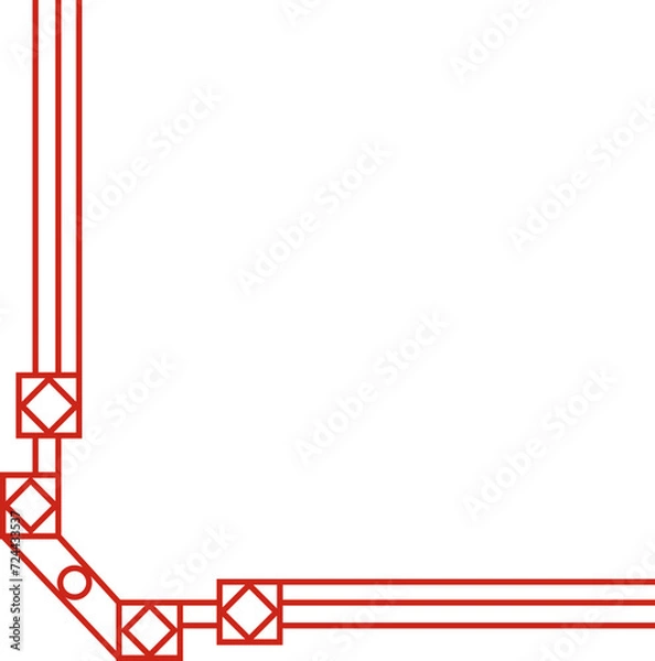 Obraz Red Chinese Corner