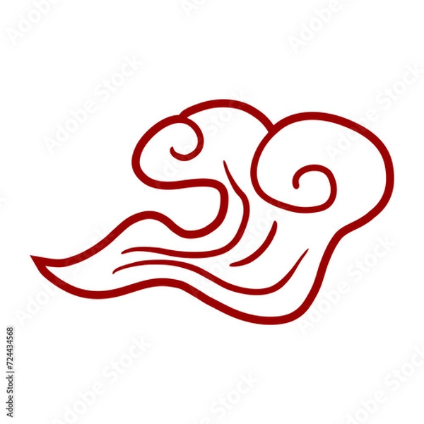 Fototapeta Cloud vector design element