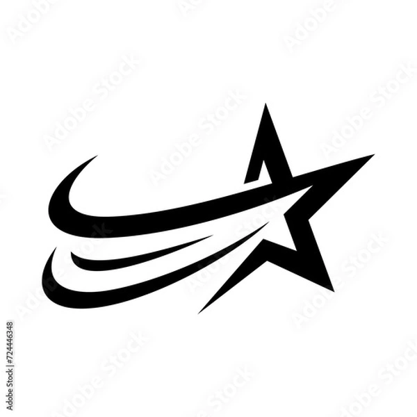 Obraz Shooting Star Vector Logo Design Template
