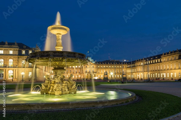 Obraz Square Schlossplatz, Stuttgart, Germany