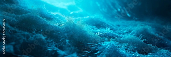 Fototapeta Calming ocean theme. The beauty of the ocean. Generative AI