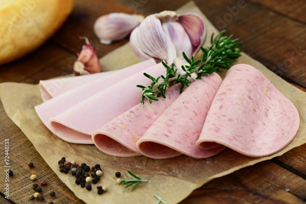 Obraz Cut z kiełbasą