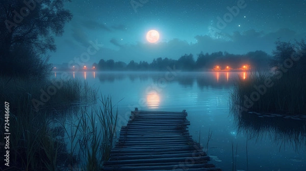 Fototapeta stylish nature PowerPoint Background 16:9 Ultra High Definition Image. AI generative