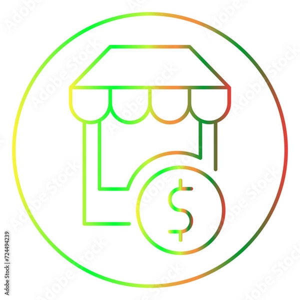 Obraz business gradien icon