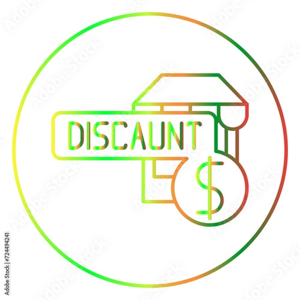 Obraz business gradien icon