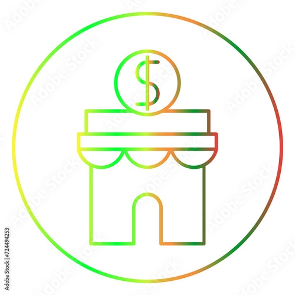 Obraz business gradien icon