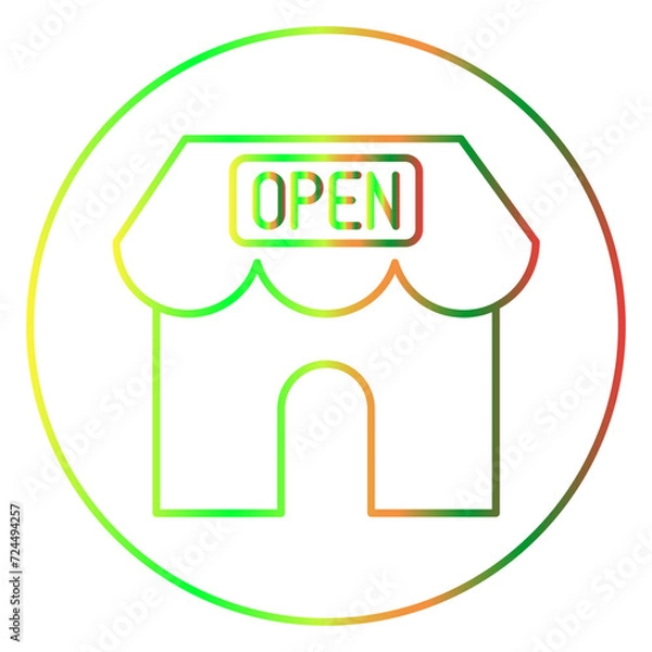 Fototapeta business gradien icon