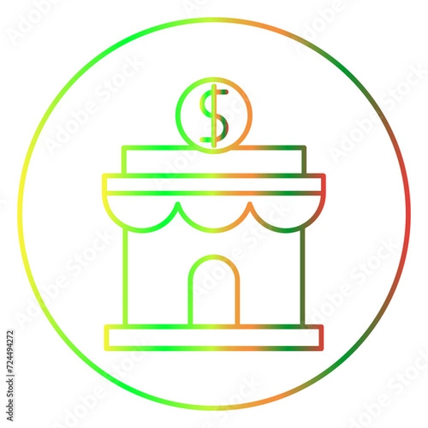 Obraz business gradien icon