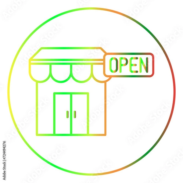 Obraz business gradien icon