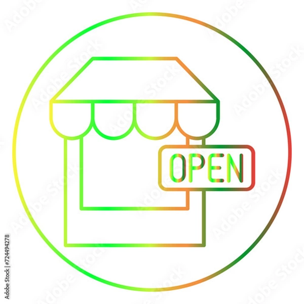 Obraz business gradien icon