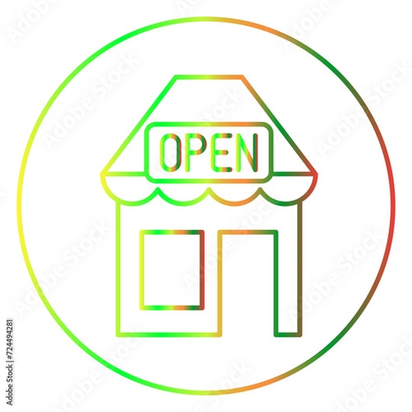 Fototapeta business gradien icon