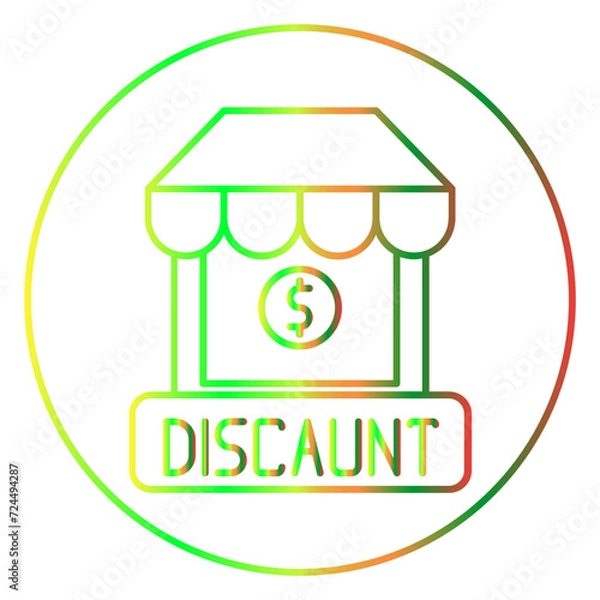 Obraz business gradien icon