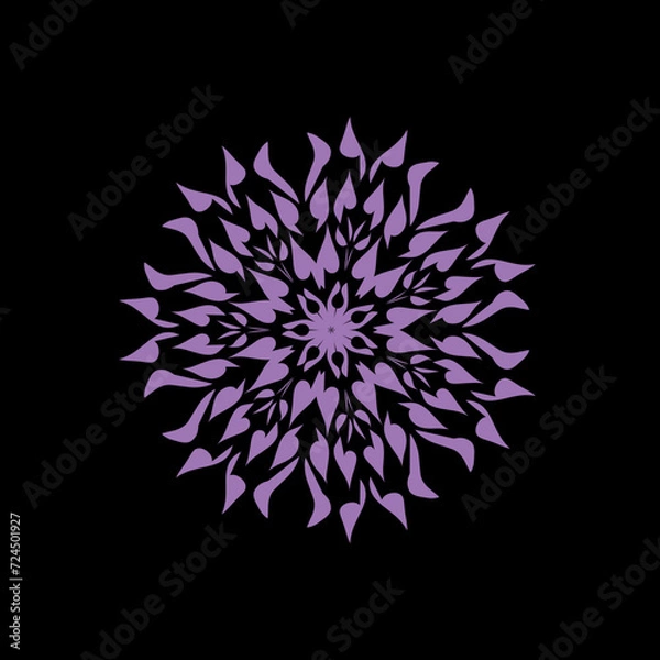 Obraz Traditional Thai flower ornament design icon vector