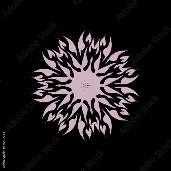 Obraz Circular mandala color pattern for Henna