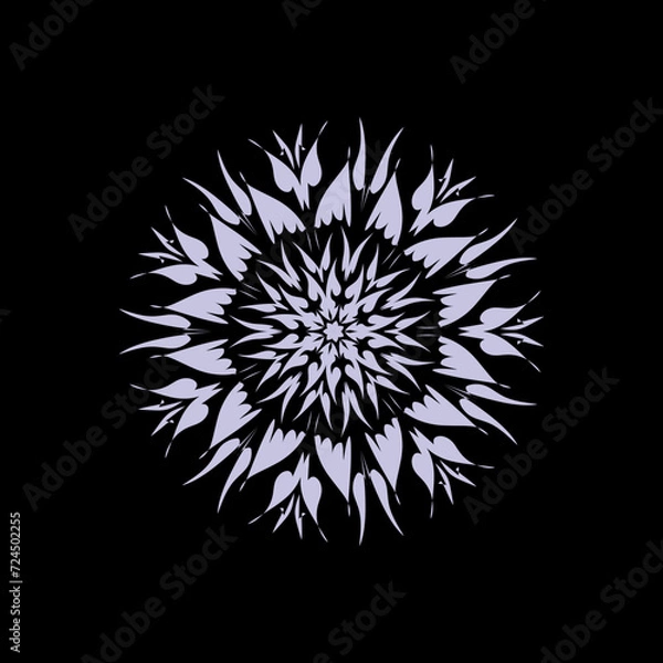 Obraz Circular mandala color pattern for Henna