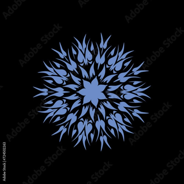 Obraz Circular mandala color pattern for Henna