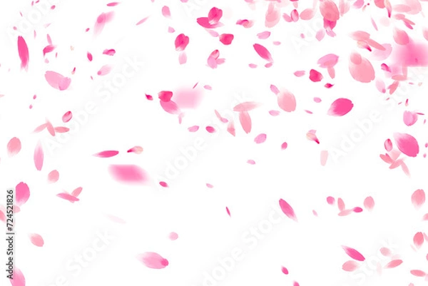 Fototapeta Sakura patern transparent