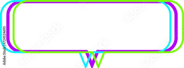 Obraz 네온사인 라인 말풍선