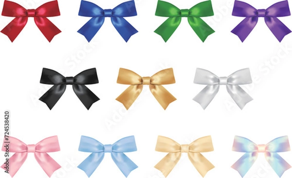 Obraz リボンのベクターイラストセット