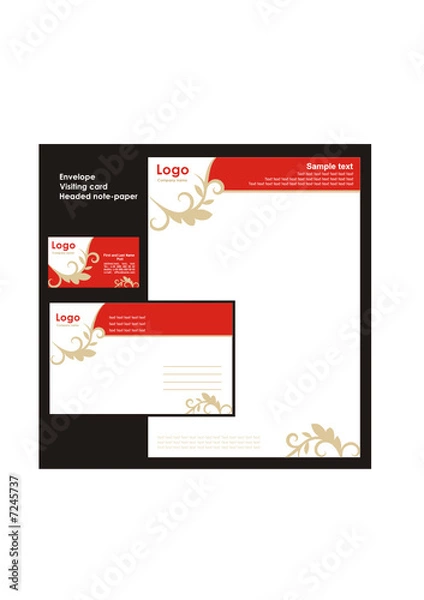 Obraz Corporate Identity Template Vector 3