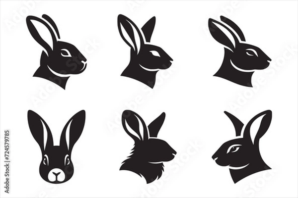 Fototapeta Silhouette Vector design of a Rabbit icon