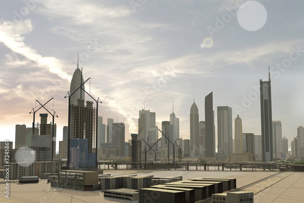 Obraz imaginary city 320