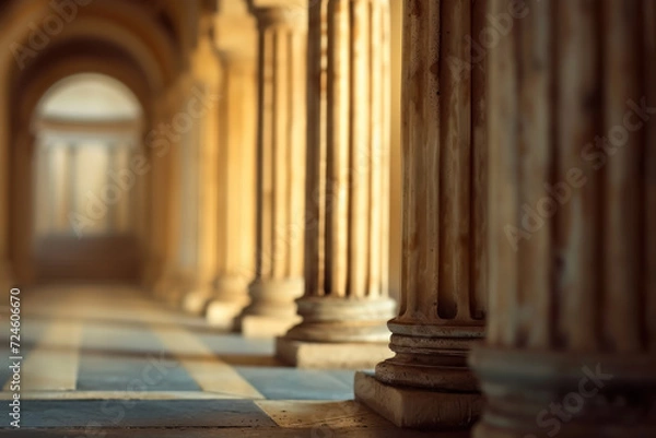 Fototapeta Classical columns and arches.