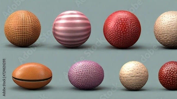 Obraz realistic textures and shading