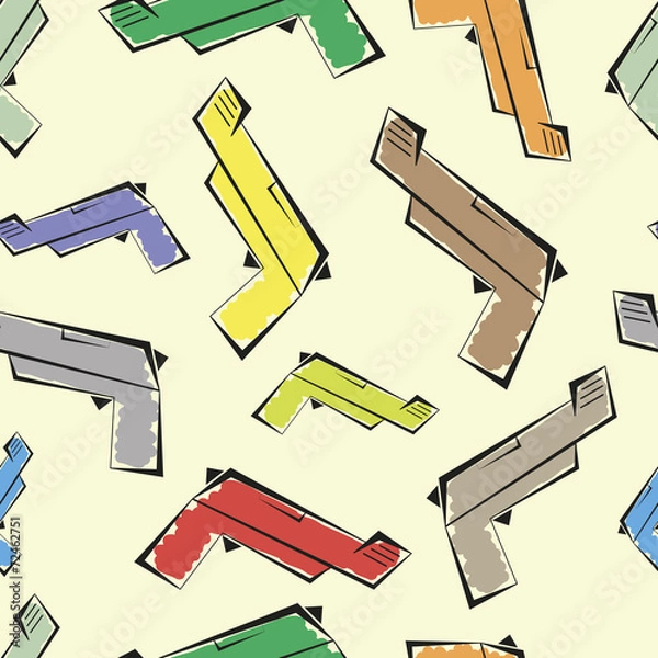 Obraz Guns seamless texture
