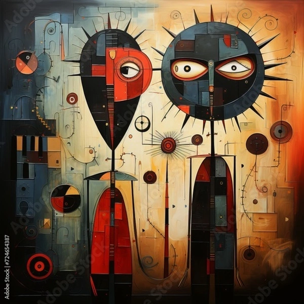 Fototapeta The Mystery of Existence: A Surrealist Interpretation of the Problem of Good and Evil