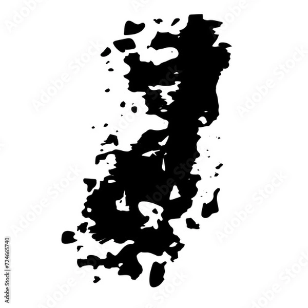 Fototapeta brush type, ink print