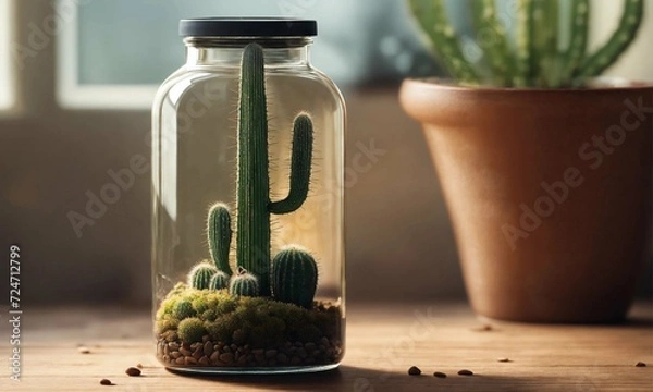 Obraz cactus in a pot