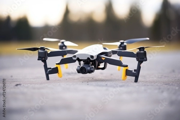 Obraz foldable compact drone ready for flight