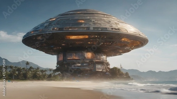 Obraz Alien Housing Background Very Cool