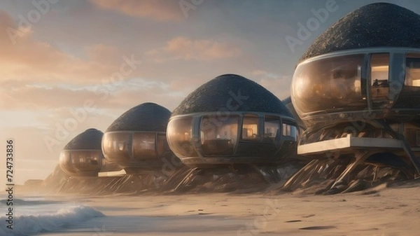 Obraz Alien Housing Background Very Cool