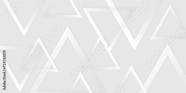 Obraz Abstract geometric pattern white and grey background. Subtle abstract background, blurred patterns.	