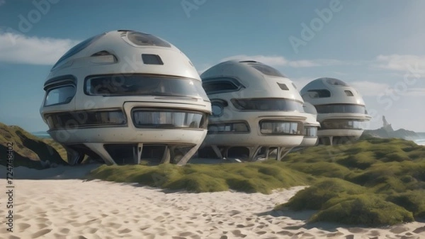 Obraz Alien Housing Background Very Cool