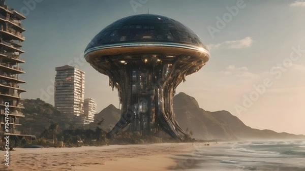 Obraz Alien Housing Background Very Cool