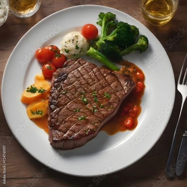 Obraz Delicious Steak Background