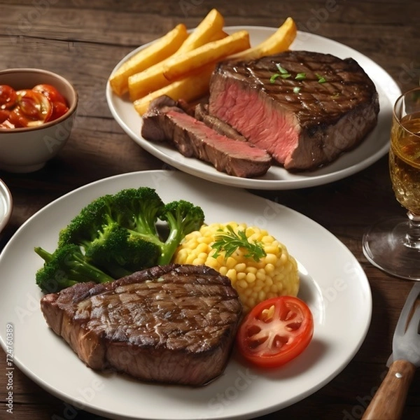 Obraz Delicious Steak Background