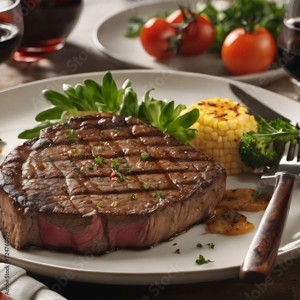 Obraz Delicious Steak Background
