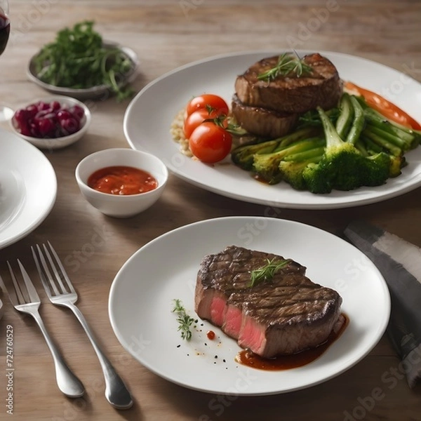 Obraz Delicious Steak Background