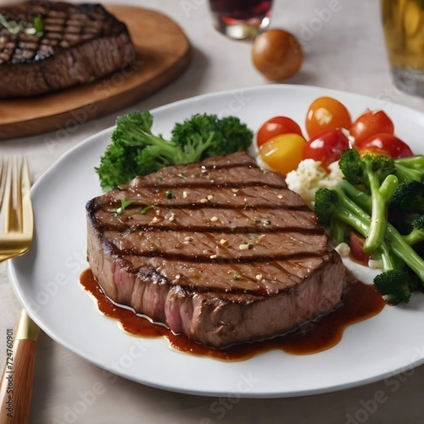 Obraz Delicious Steak Background