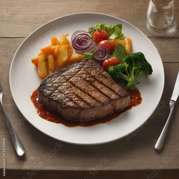 Obraz Delicious Steak Background