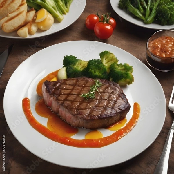 Obraz Delicious Steak Background