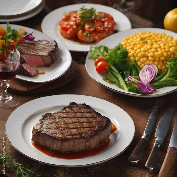 Obraz Delicious Steak Background