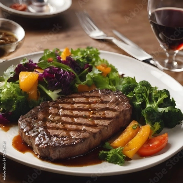 Obraz Delicious Steak Background