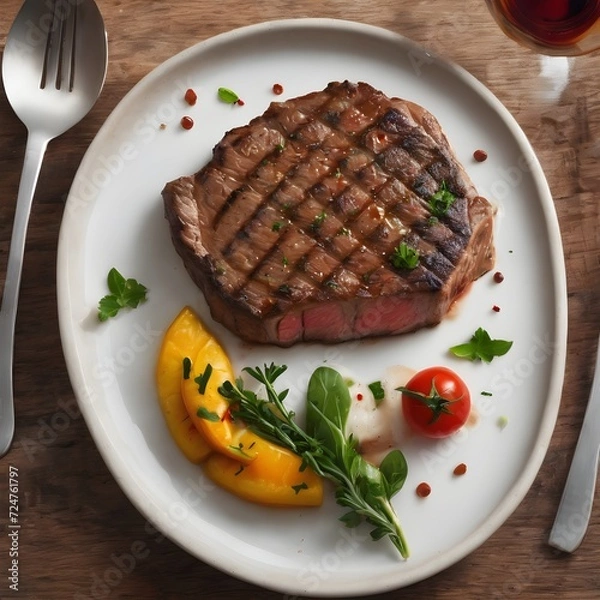 Obraz Delicious Steak Background